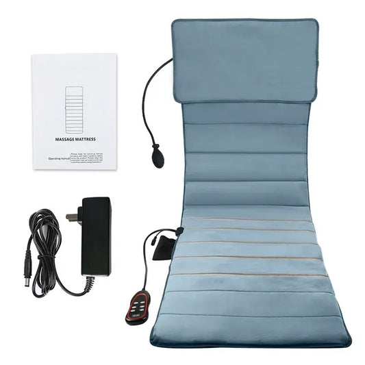 Kasson Blue Portable Foldable Vibrating Massage MatChair