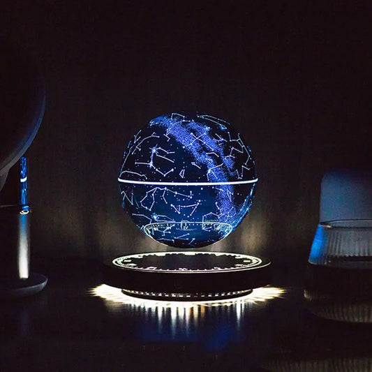 Blue Firmament Magnetic Floating LED  Antigravity Globe Night Lights Home Decor Ornament