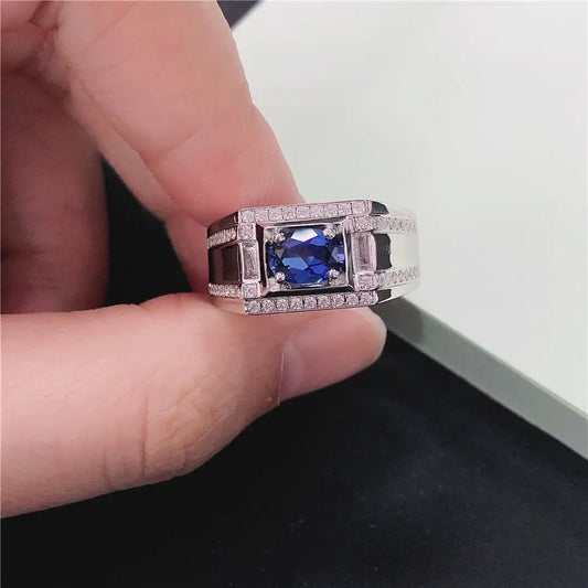Ferlo Keberti Blue 1CT  Diamond 18K Gold Ring
