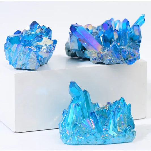 Reiki Blue 20-70g 100% Natural Quartz Crystal Home Ornaments