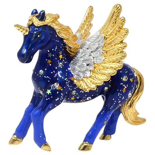 Dravidian Blue Unicorn Pegasus Home Decor Statue